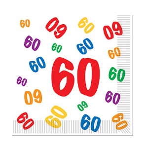 Number 60 Luncheon Napkins, 16 Count