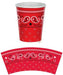 BANDANA BEVERAGE CUPS 8/PK 9OZ MIN 3