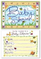 B Is for Baby Invitations, 8 Pack