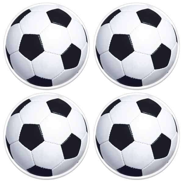 13-Inch Soccer Ball Plastic Placemats, 4-Pack
