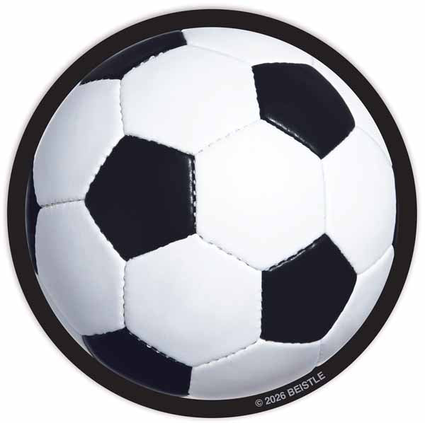 SOCCER BALL COASTERS 3.25" 8/PKG
