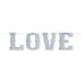 Glittered LOVE Streamer, 6 ft