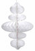 White Tissue Ornament, 1 Count