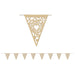 Kraft Paper Heart Pennant Banner, 12 ft