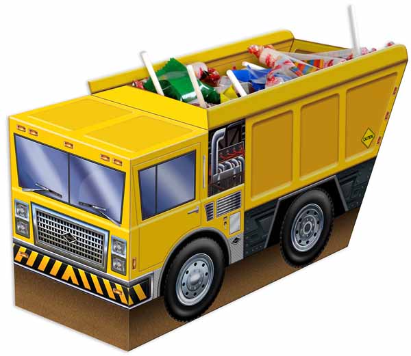 3D Dump Truck Centerpiece, 1 Count