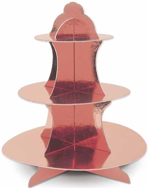 Metallic Cupcake Stand, 13.5 Inches