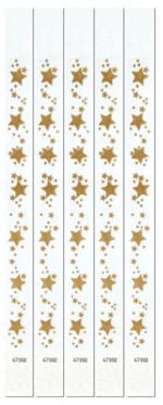 Gold Star Pattern Wristbands, 100 Pack