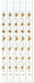 Gold Star Pattern Wristbands, 100 Pack