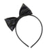 Black Bow Snap-On Headband