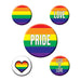 RAINBOW PARTY BUTTON ASST DESIGNS 5/CD