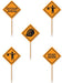 CONSTRUCTION SIGN 2.5" PICKS 50/PKG