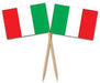 ITALIAN FLAG PICKS 50/PKG 2.5" MIN 3