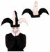 Plush Black & White Jester Hat