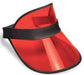 Adjustable Transparent Red Plastic Dealer Visor