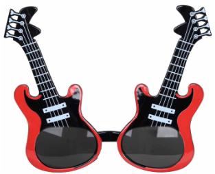 Guitar Fanci Frames Full-Size Novelty Glasses