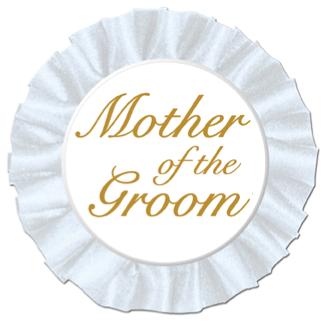 Mother of the Groom Satin Button, 3.5 Inch