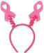 Pink Ribbon Bopper Headband