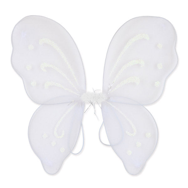 White Nylon Fairy Wings, 1 Set