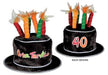 Plush "40" Birthday Party Hat, 1 Count
