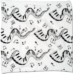 Musical Notes Bandana, 22 x 22 Inches