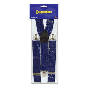 Blue Suspenders Costume Accessory
