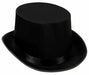 Black Satin Sleek Top Hat