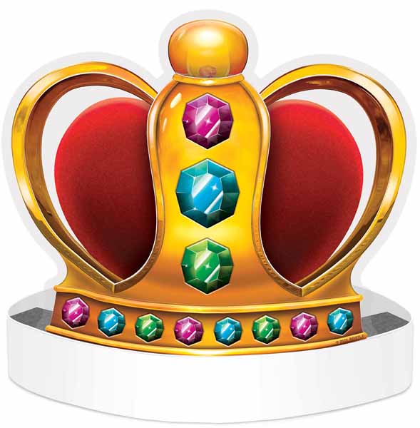 King & Queen Plastic Crown Headband