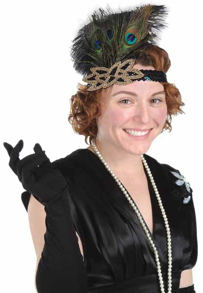 Flapper Peacock Headband