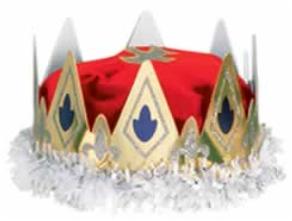 Red Velour Royal Queen's Crown