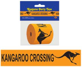 Kangaroo Crossing Poly Decorative Tape, 1 Pack
