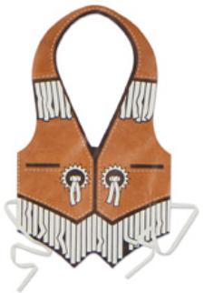 Plastic Western Vest, 1 Per Package