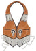 Plastic Western Vest, 1 Per Package