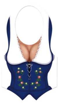 Plastic Fraulein Vest for Oktoberfest