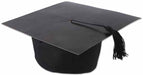 Black Graduation Caps, 4 Pack