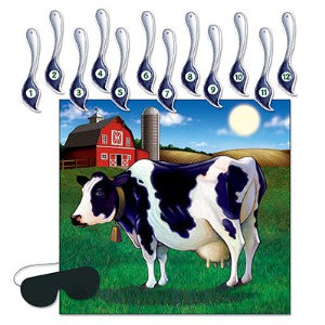 Pin the Tail on the Cow Party Game