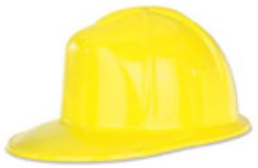Yellow Plastic Construction Helmet