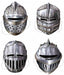 Medieval Knight Masks, 4 Pack