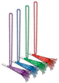 HNY BEADS W/HORN MULTI MIN 3