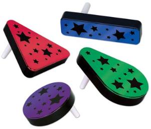Assorted Color Metallic Plastic Noisemakers, 20 Count