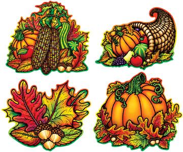Autumn Splendor Cutouts, 4-Pack