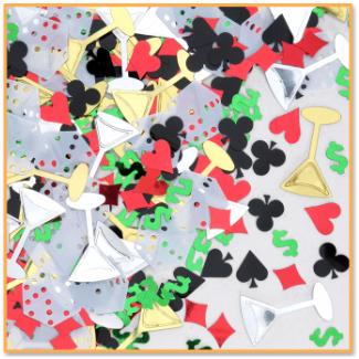 Casino Night Multicolor Confetti, 0.5 oz