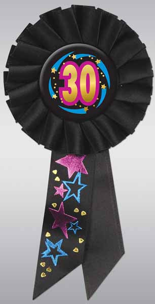 30th Birthday Deluxe Rosette