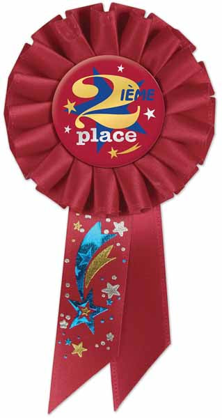 French 2e Place Second Place Award Rosette