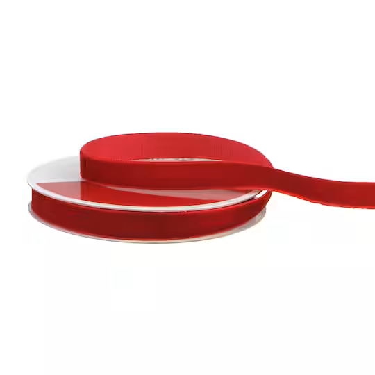 Classic Red Velvet Ribbon (3/8")