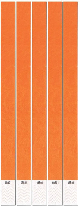 Geogalaxy Neon Orange Wristbands - Pack Of 100