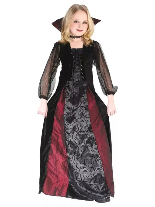 Goth Maiden Vamp Costume For Kids - Size 8-10 (1/Pk)