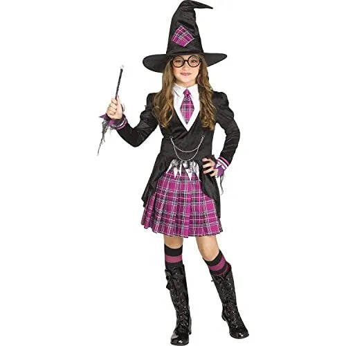 Fun World School Girl Witch Costume (1/Pk)