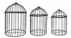 Decorative Metal Birdcages, Set of 3