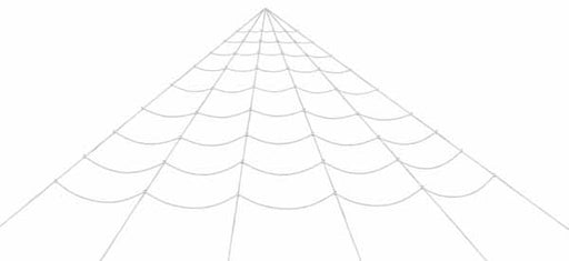 295.3-Inch White Spider Web Halloween Decoration