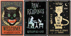 Cat-Themed Metal Sign, Assorted Designs